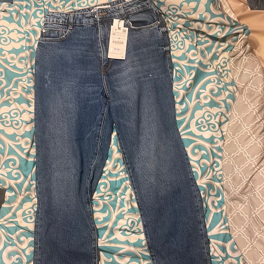 Zara mom jeans